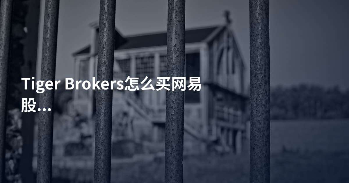 Tiger Brokers怎么买网易股票