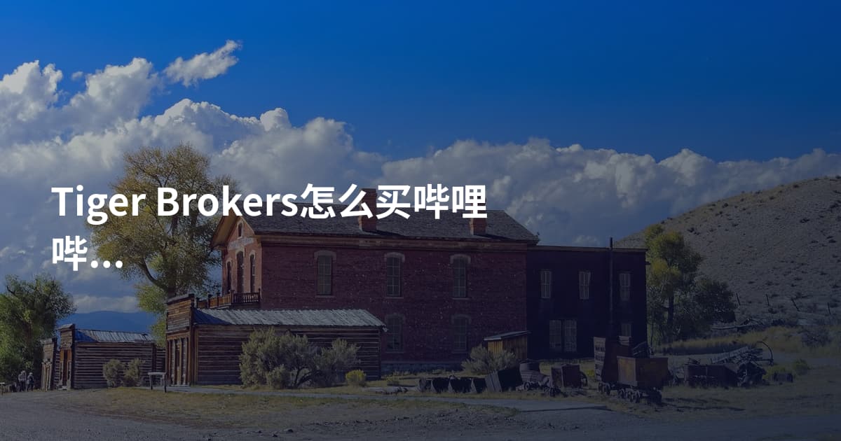Tiger Brokers怎么买哔哩哔哩股票