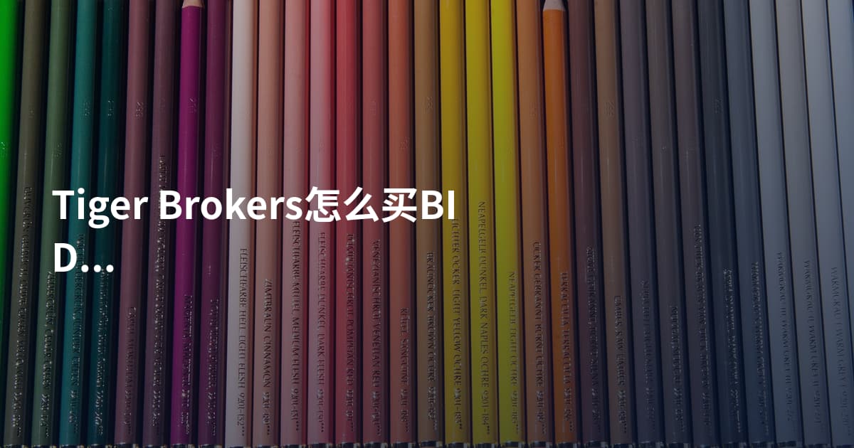 Tiger Brokers怎么买BIDU