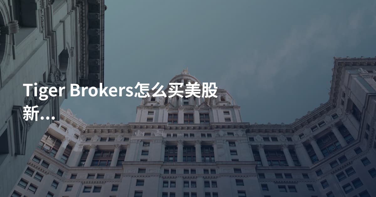 Tiger Brokers怎么买美股新股