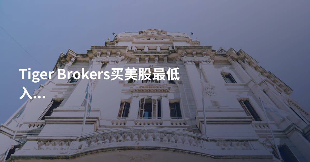 Tiger Brokers买美股最低入金
