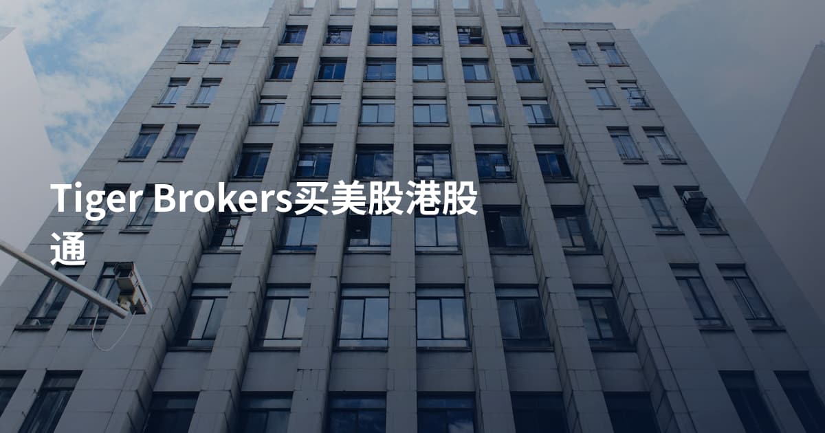 Tiger Brokers买美股港股通