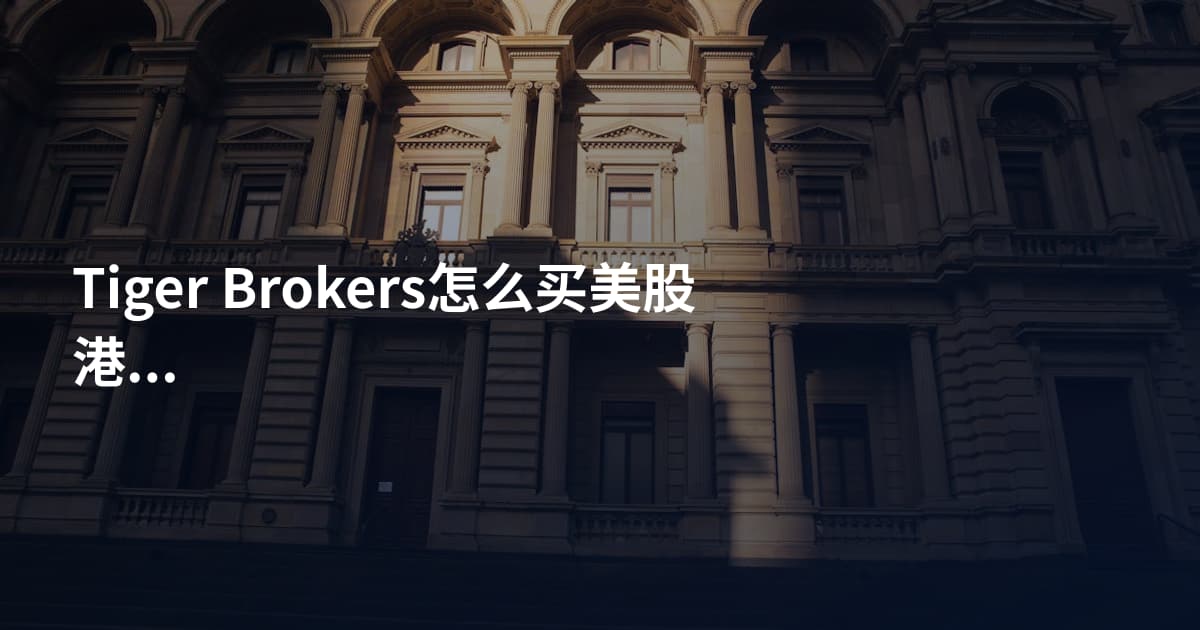 Tiger Brokers怎么买美股港股通