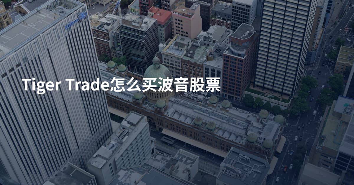 Tiger Trade怎么买波音股票