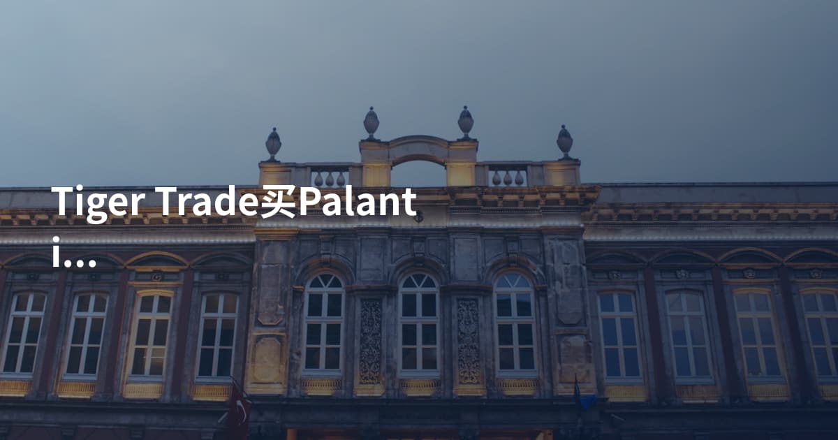 Tiger Trade买Palantir
