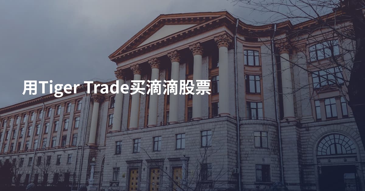 用Tiger Trade买滴滴股票