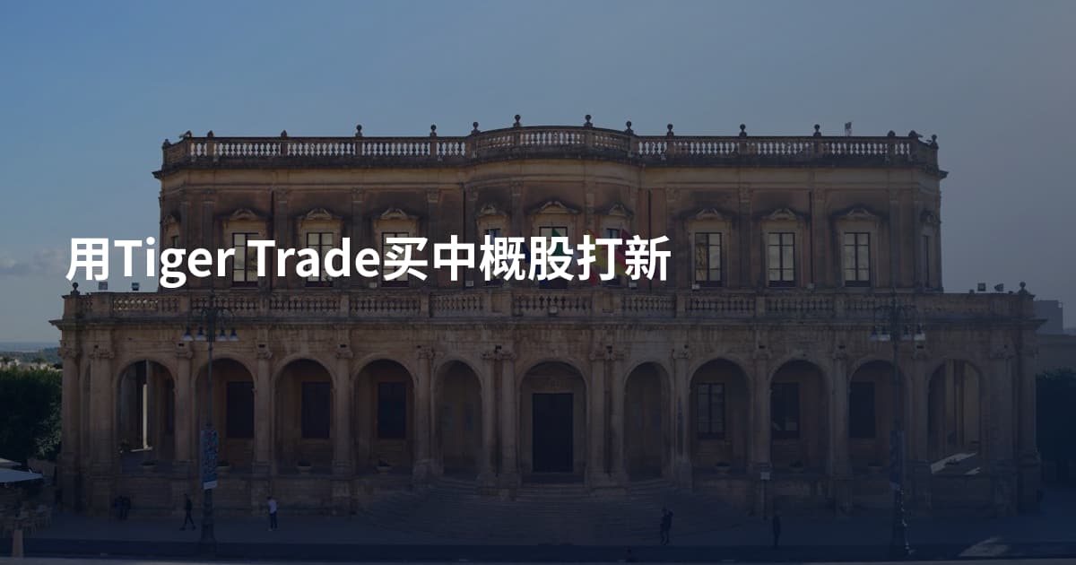 用Tiger Trade买中概股打新