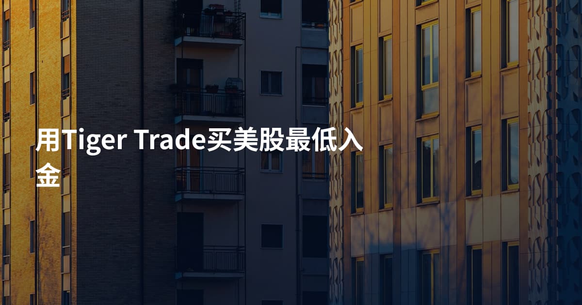 用Tiger Trade买美股最低入金