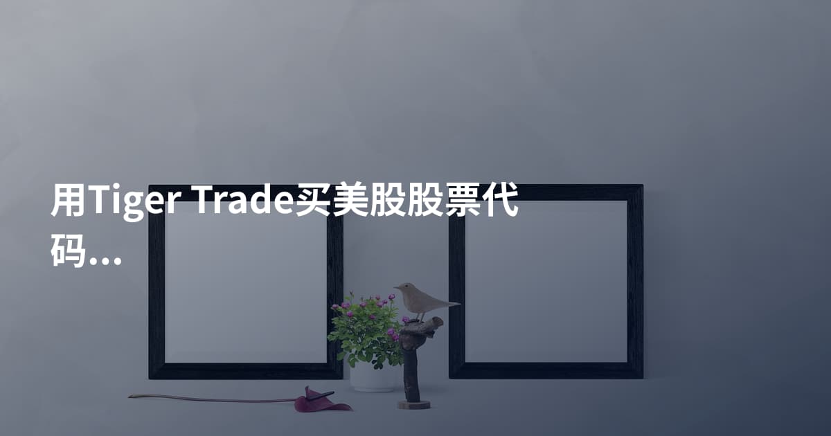 用Tiger Trade买美股股票代码查询