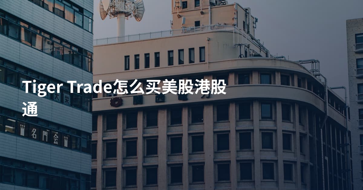 Tiger Trade怎么买美股港股通