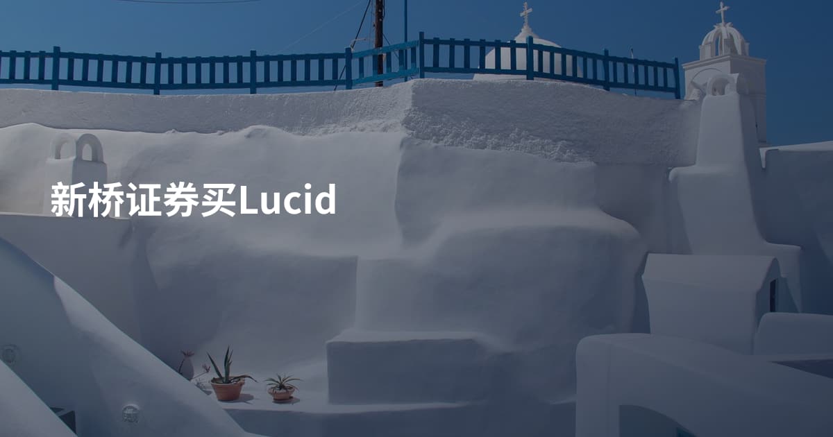 新桥证券买Lucid