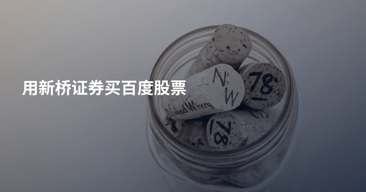 用新桥证券买百度股票