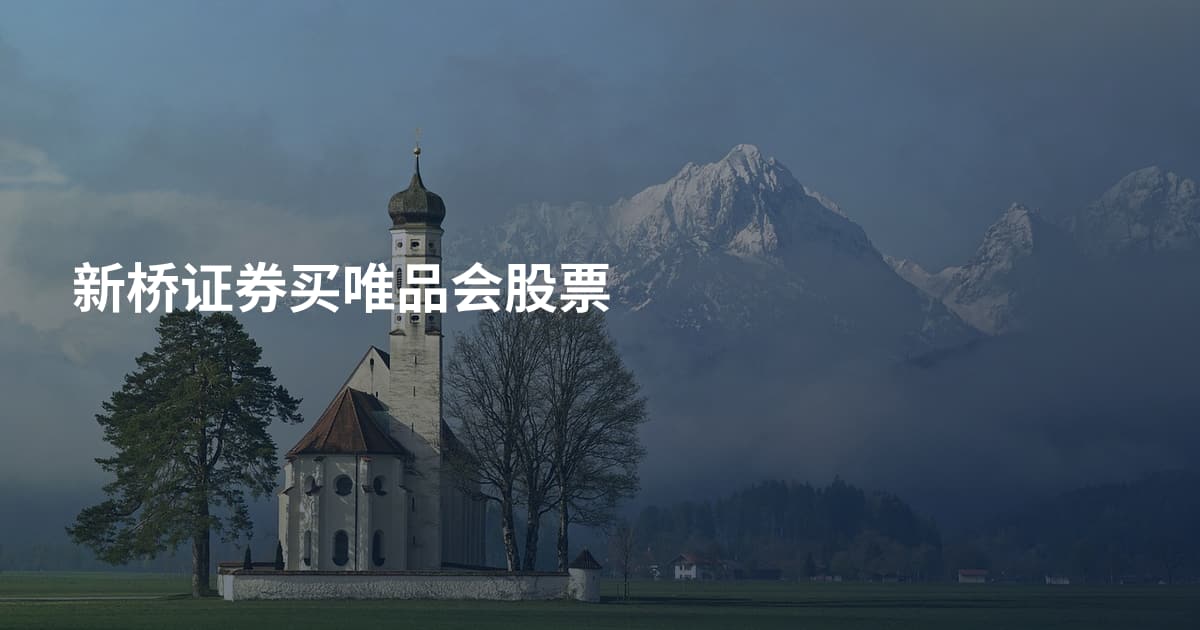 新桥证券买唯品会股票