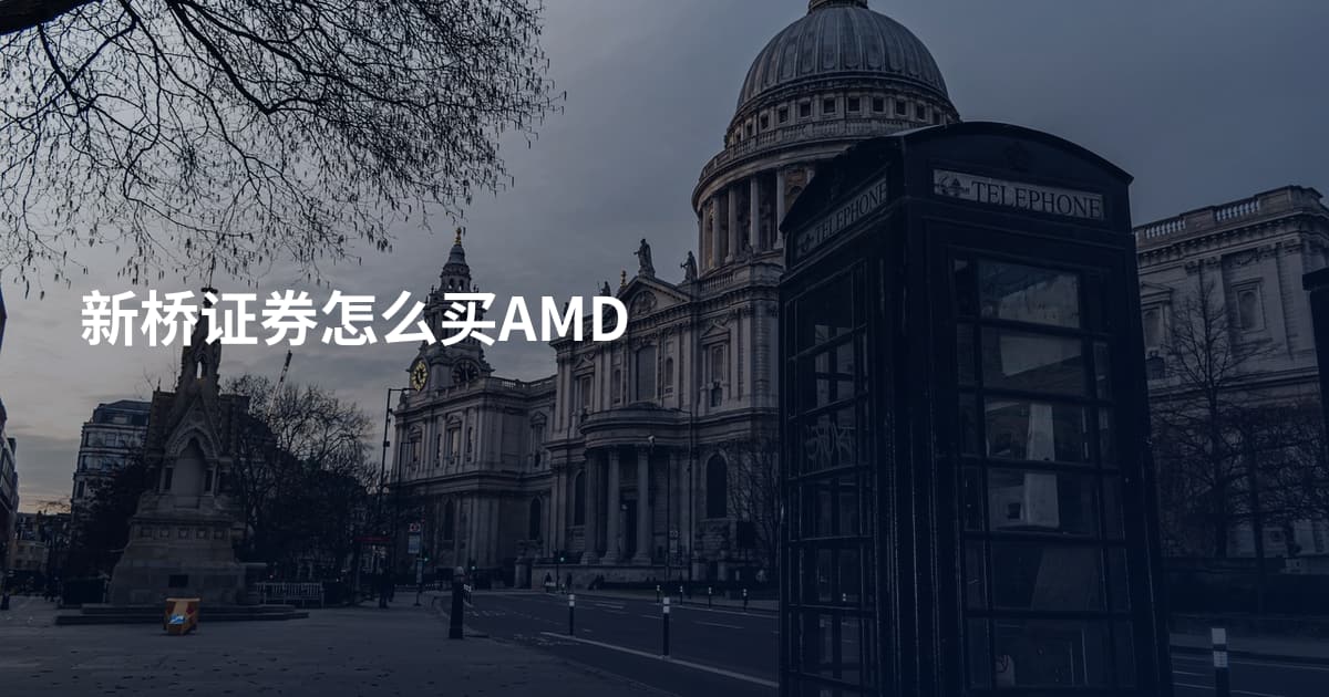新桥证券怎么买AMD