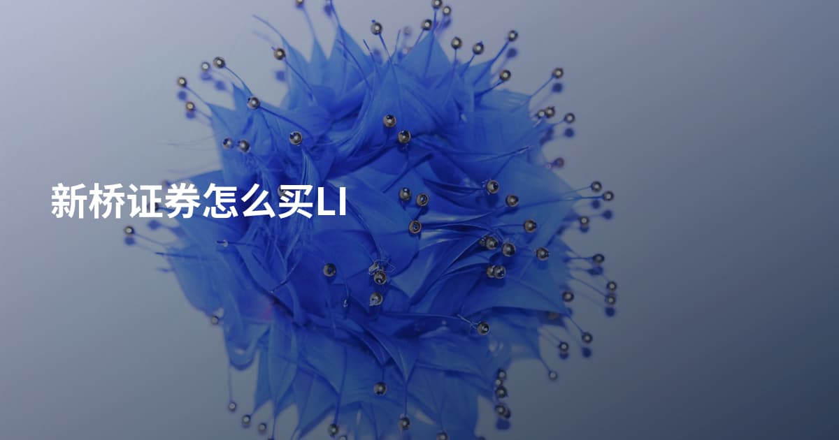 新桥证券怎么买LI