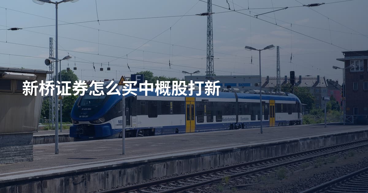 新桥证券怎么买中概股打新