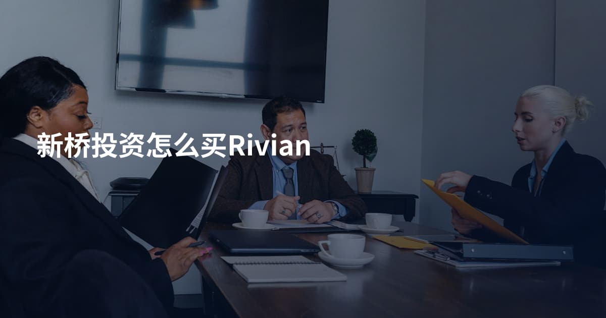新桥投资怎么买Rivian