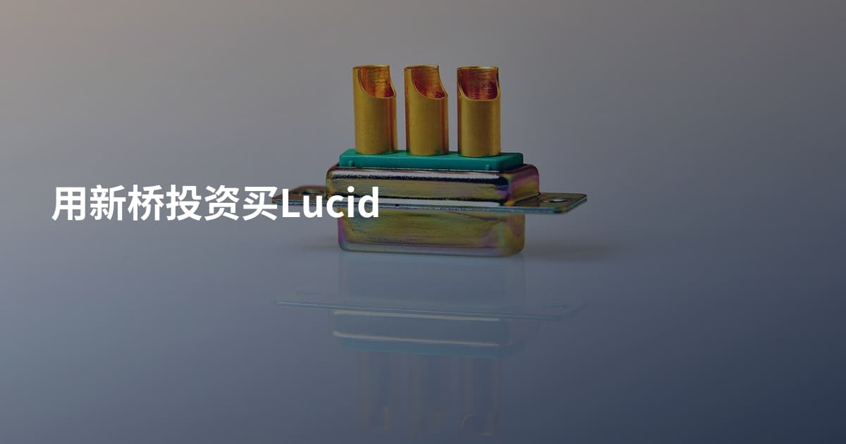 用新桥投资买Lucid