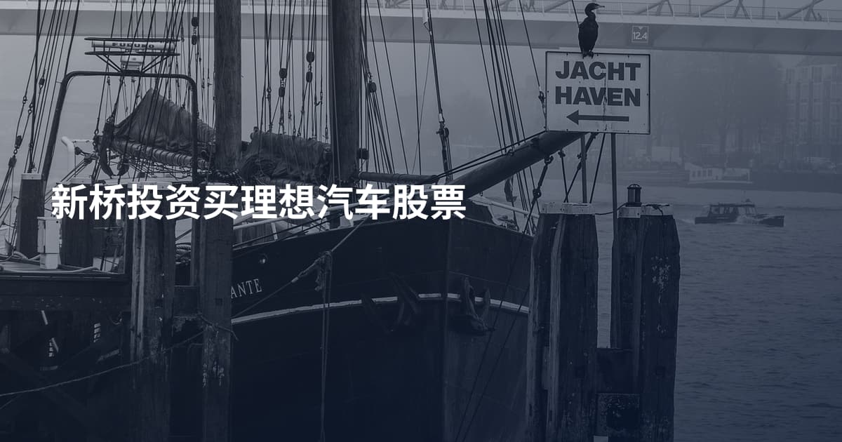 新桥投资买理想汽车股票