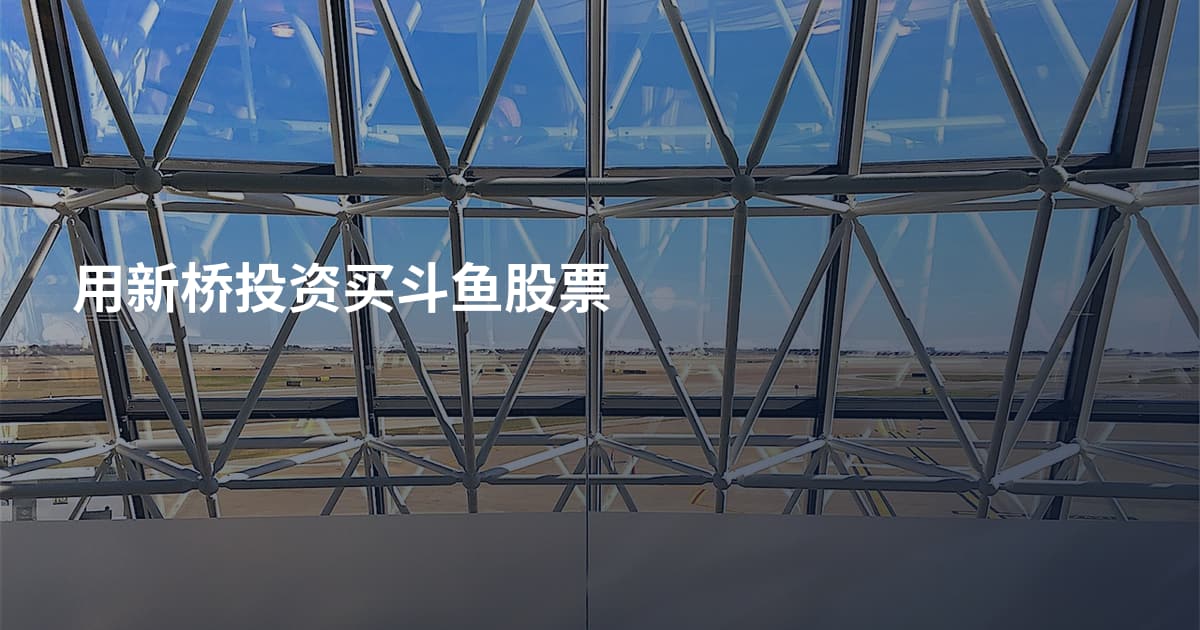 用新桥投资买斗鱼股票