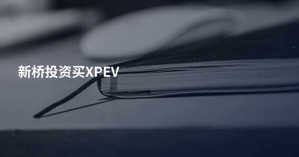 新桥投资买XPEV