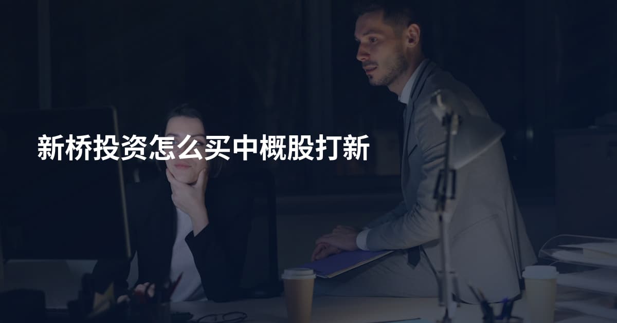 新桥投资怎么买中概股打新