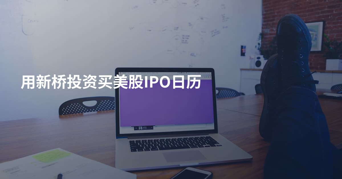 用新桥投资买美股IPO日历