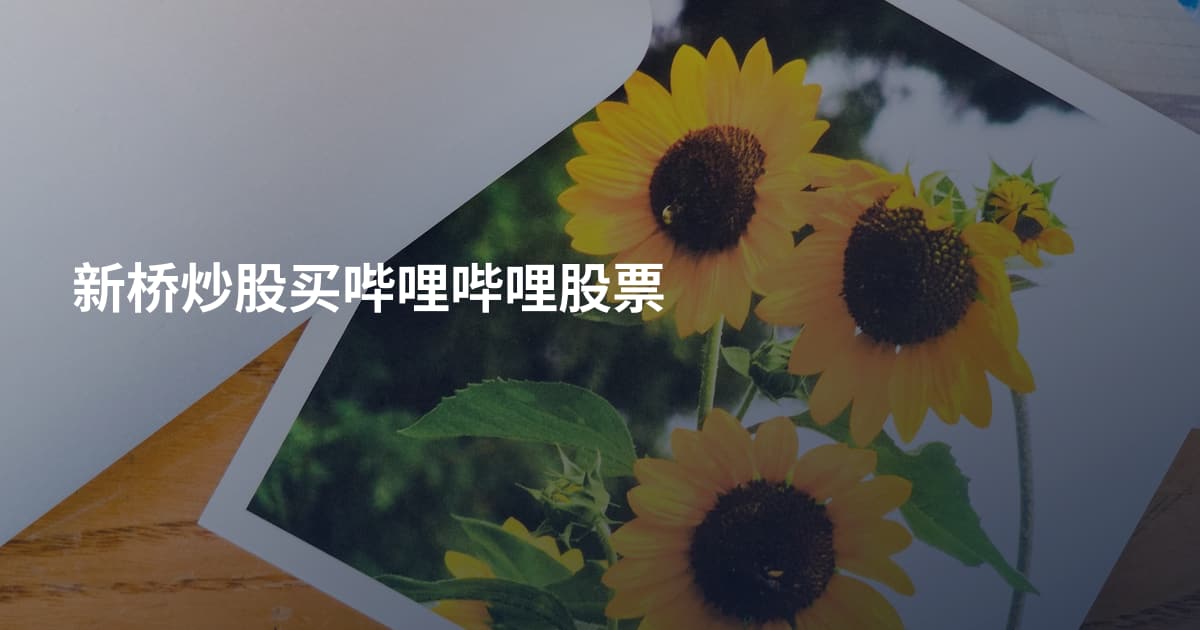 新桥炒股买哔哩哔哩股票