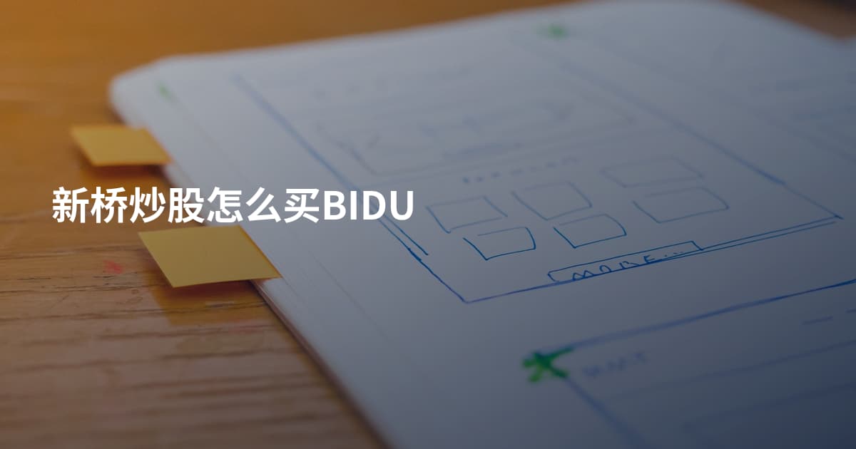 新桥炒股怎么买BIDU
