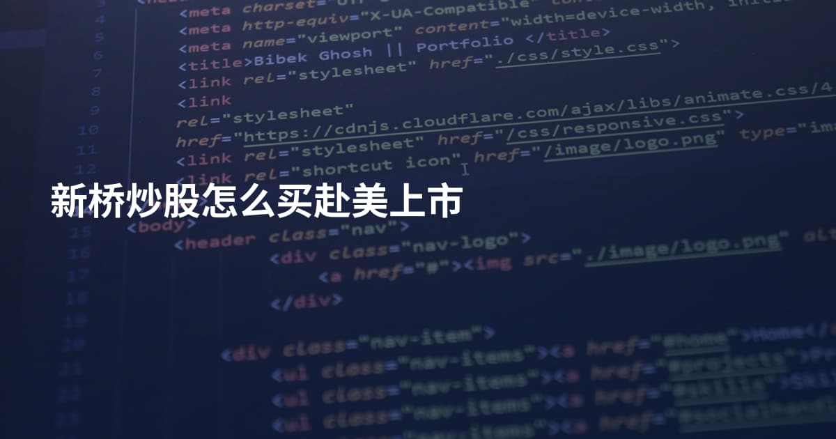 新桥炒股怎么买赴美上市