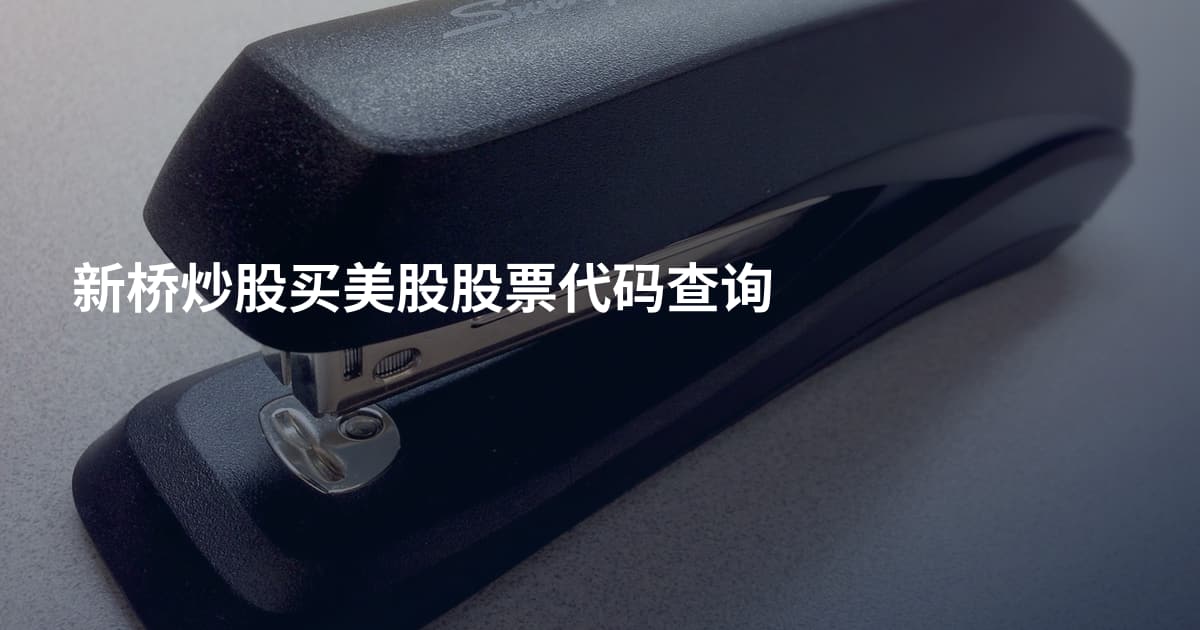 新桥炒股买美股股票代码查询