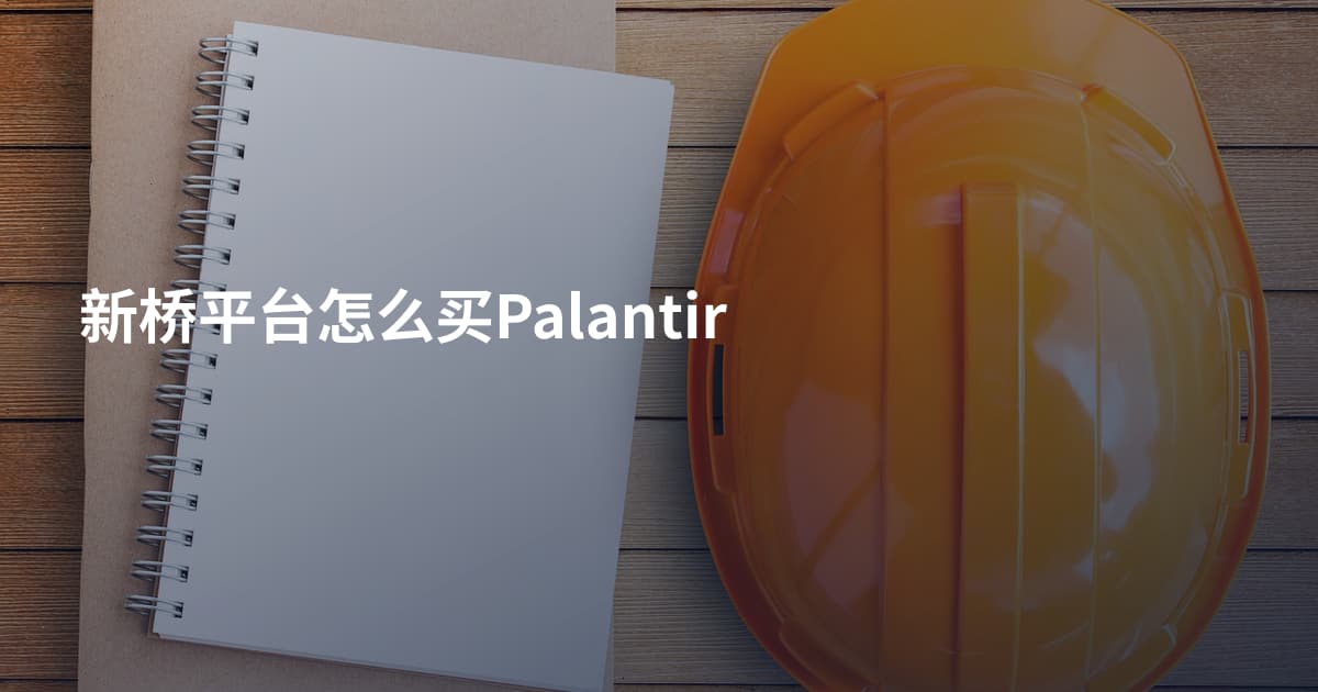 新桥平台怎么买Palantir