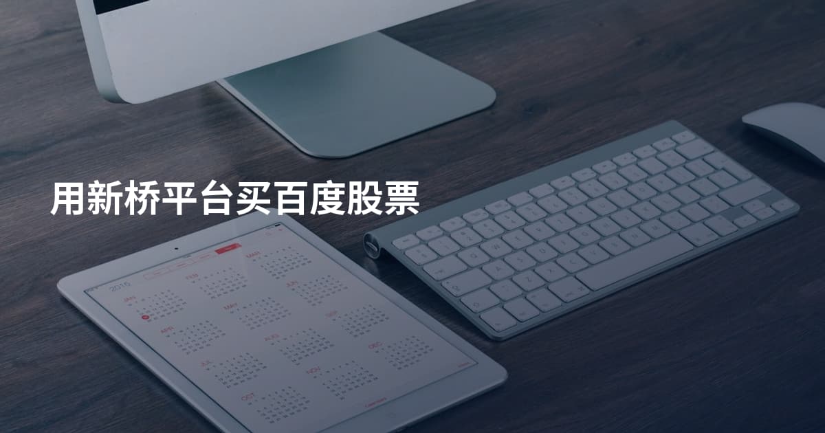 用新桥平台买百度股票