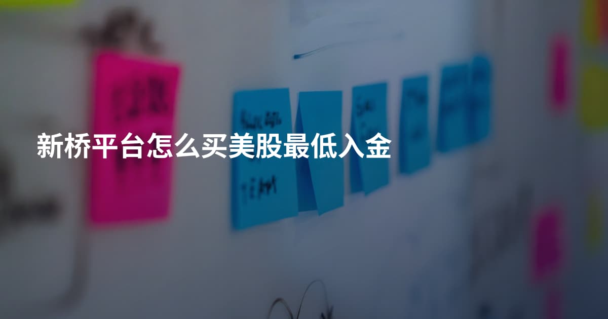 新桥平台怎么买美股最低入金