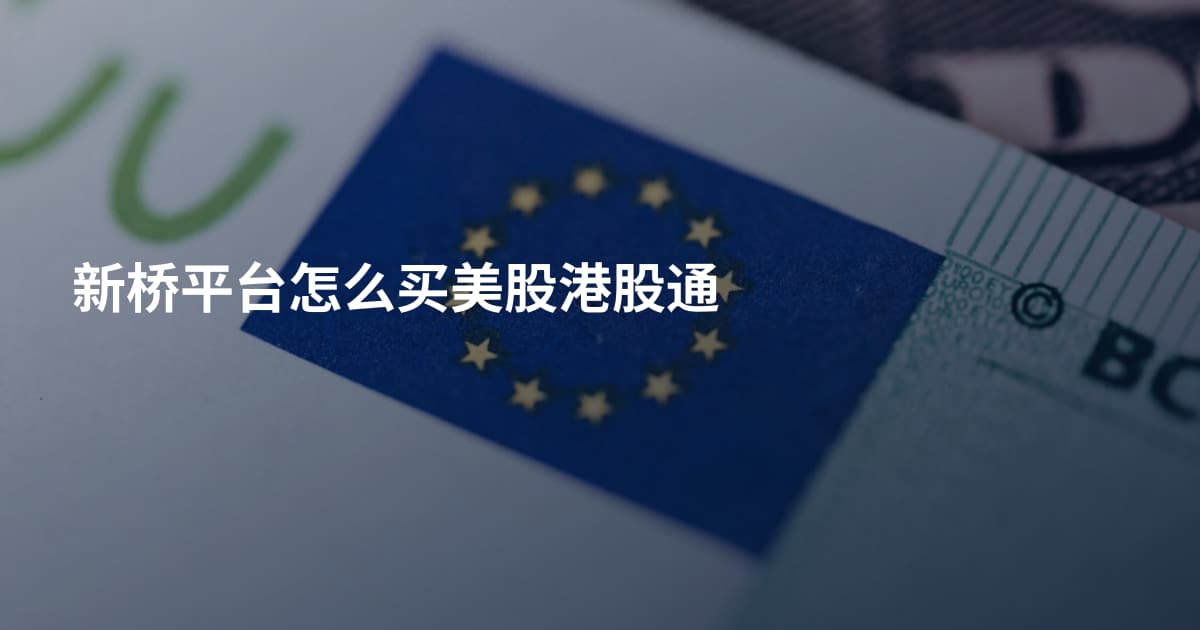 新桥平台怎么买美股港股通