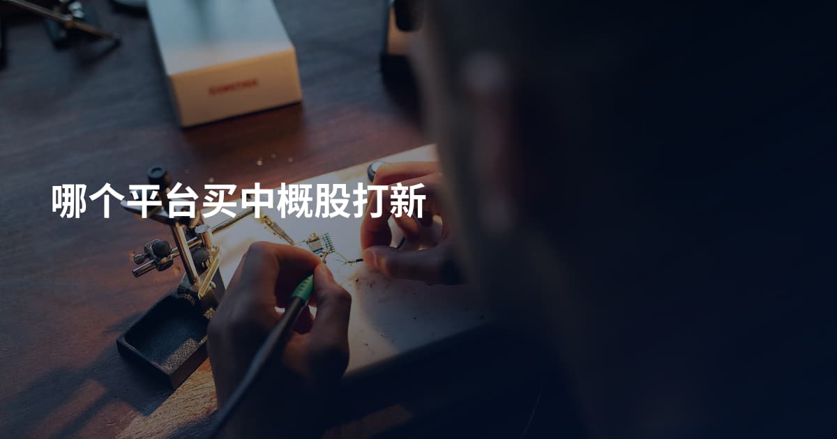 哪个平台买中概股打新
