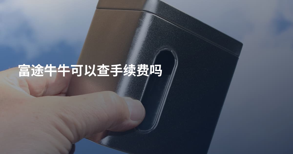 富途牛牛可以查手续费吗