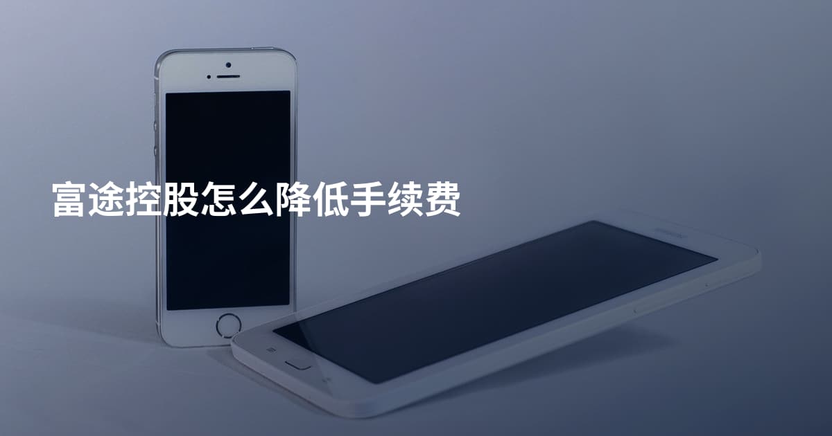 富途控股怎么降低手续费