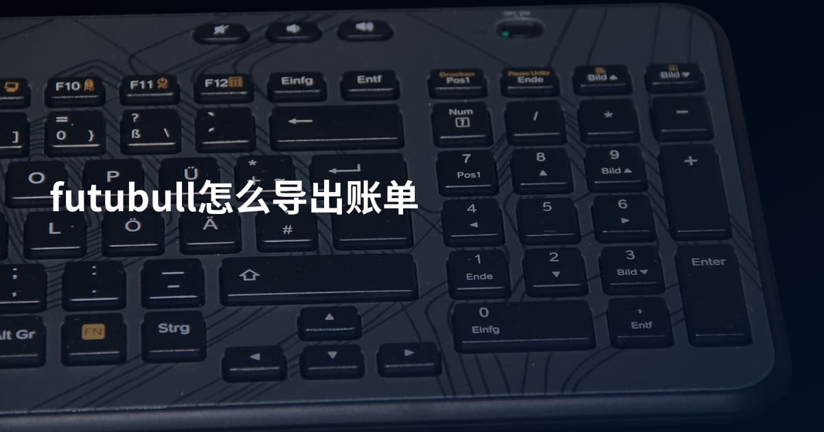 futubull怎么导出账单