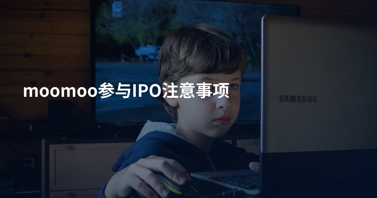 moomoo参与IPO注意事项