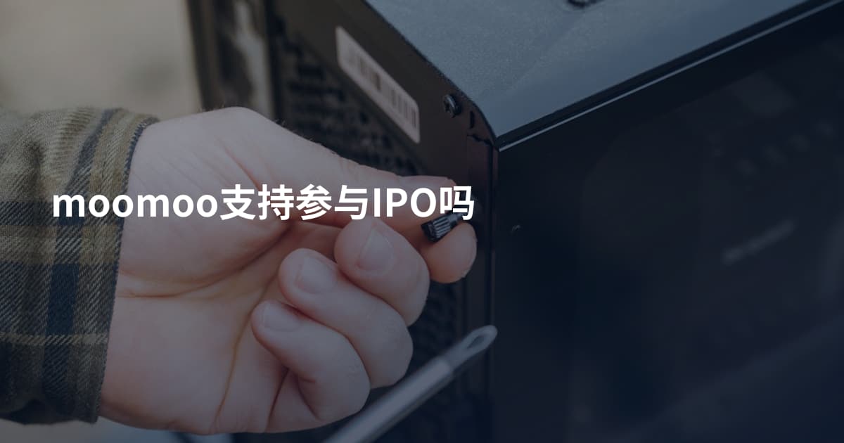 moomoo支持参与IPO吗