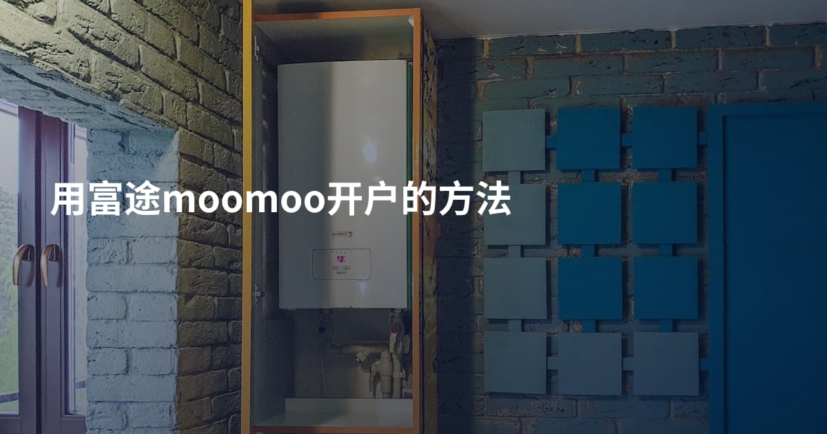 用富途moomoo开户的方法