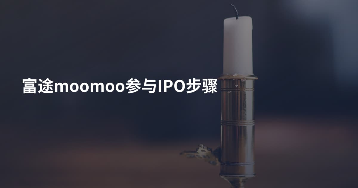 富途moomoo参与IPO步骤