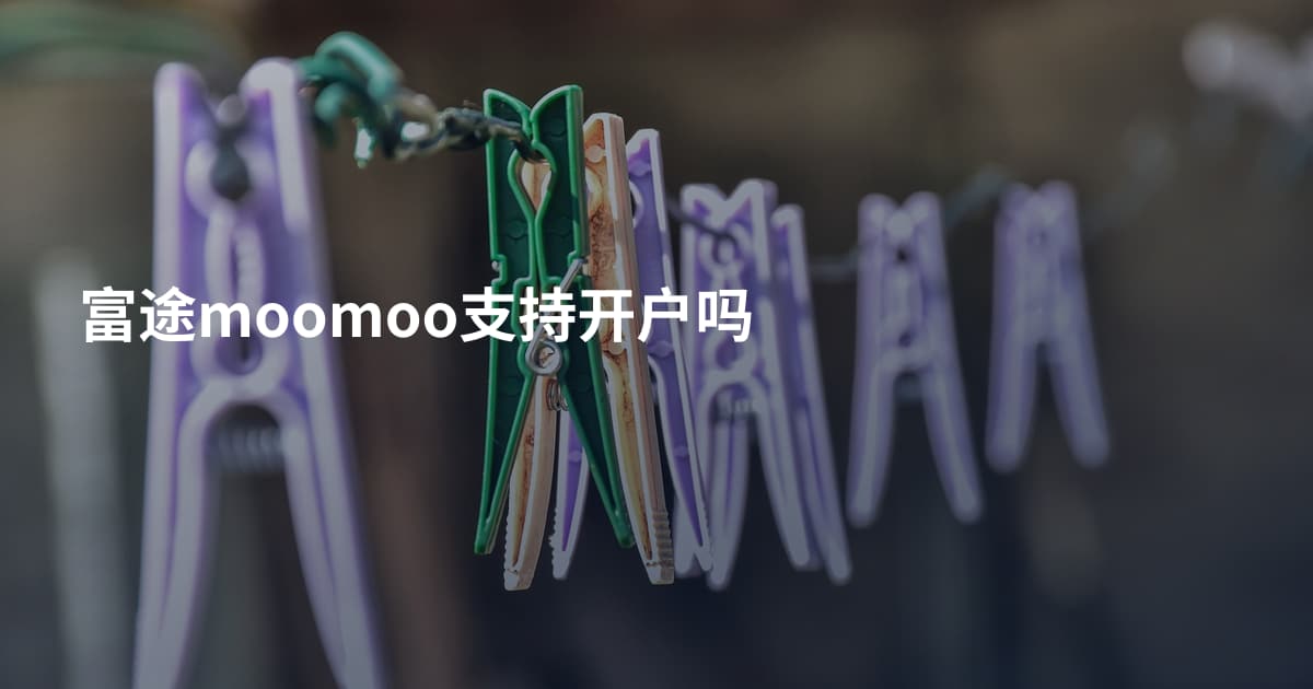 富途moomoo支持开户吗