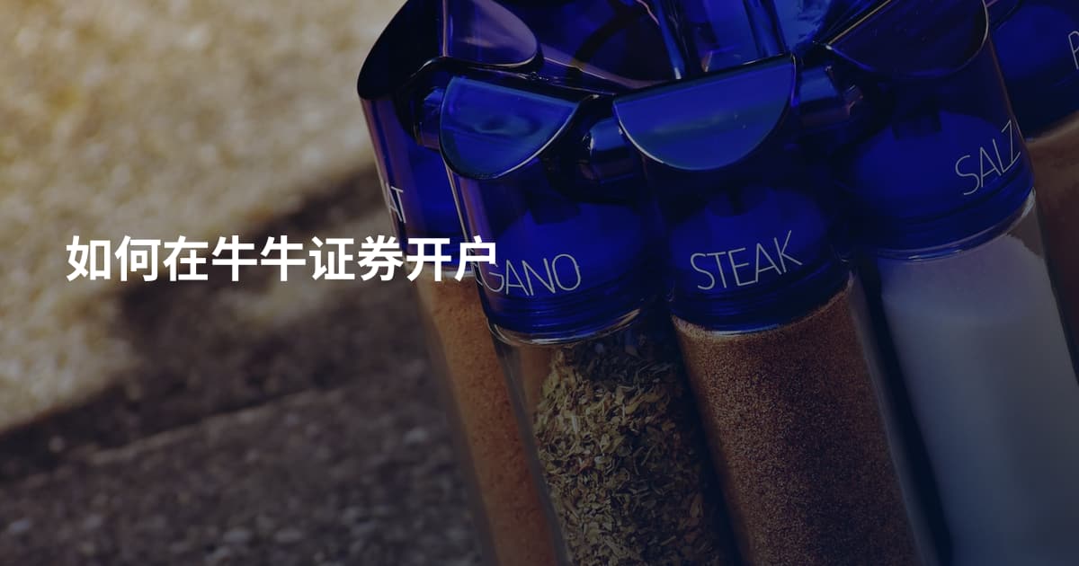 如何在牛牛证券开户