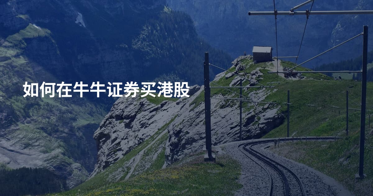 如何在牛牛证券买港股
