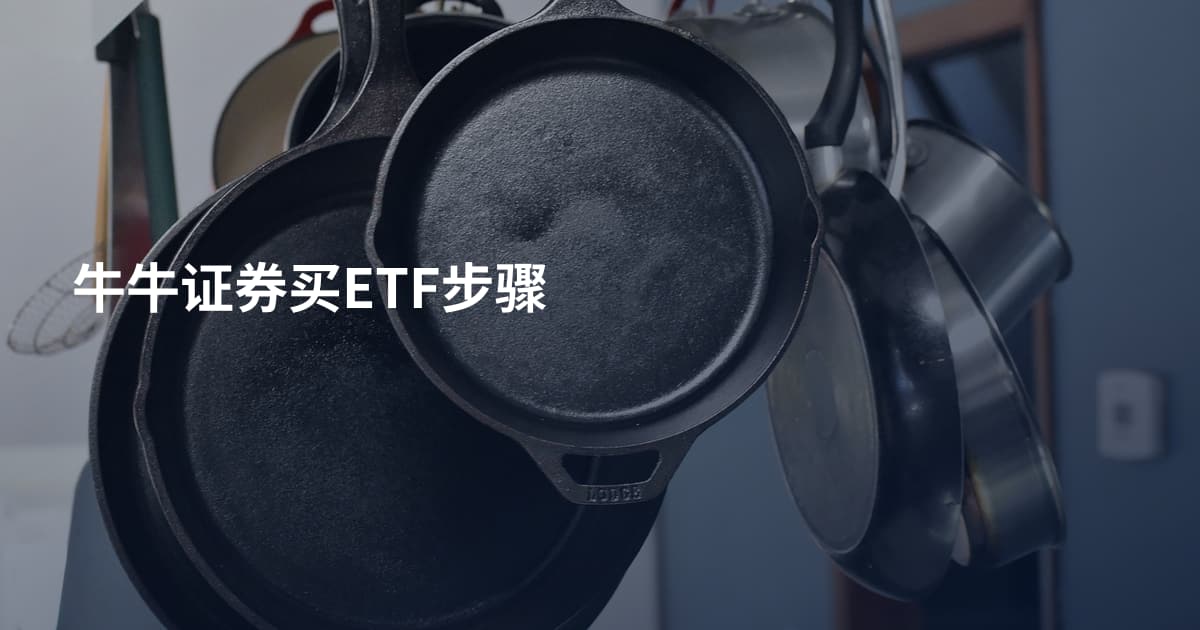 牛牛证券买ETF步骤