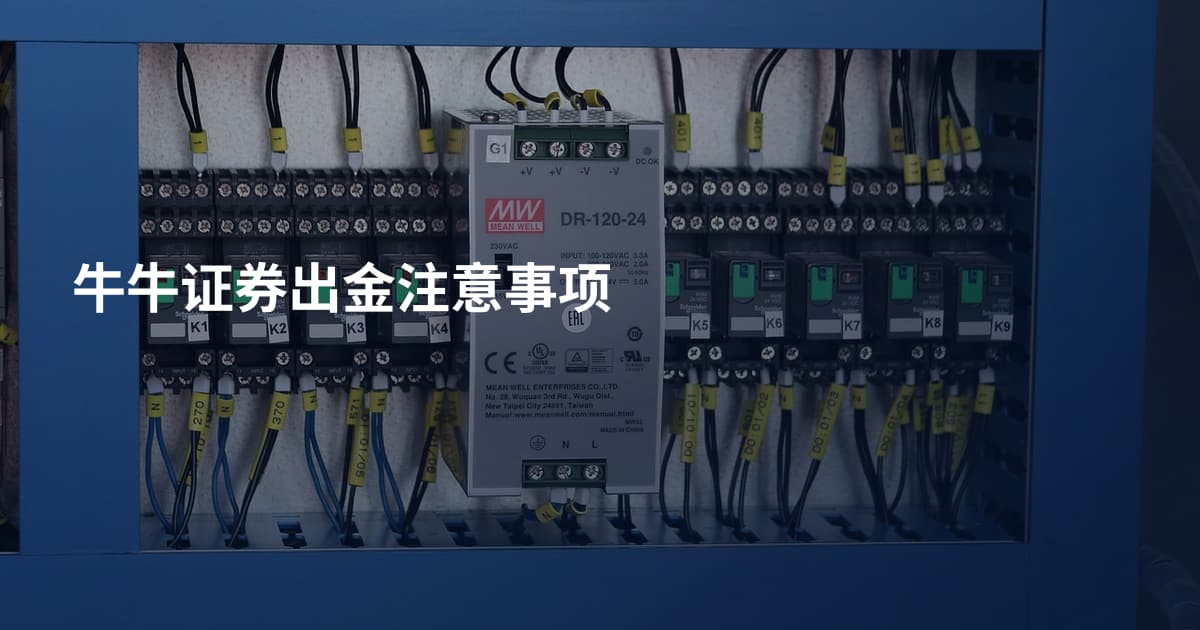 牛牛证券出金注意事项