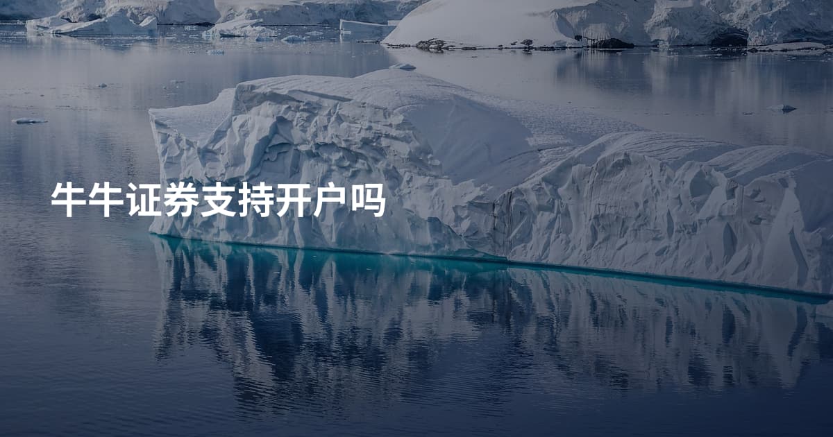 牛牛证券支持开户吗