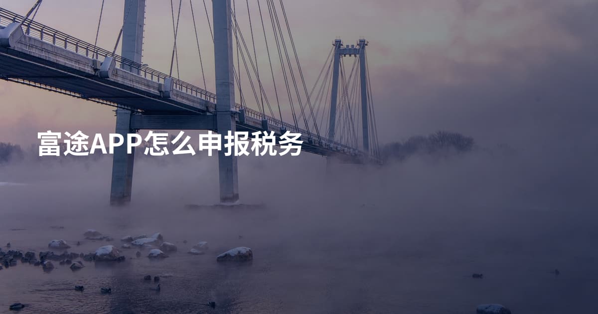 富途APP怎么申报税务